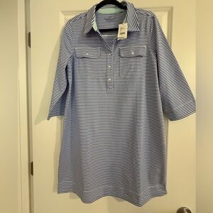 Vineyard Vines Blue and White Striped Button Down Shirt